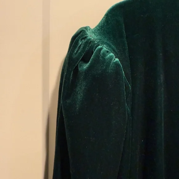 Eloquii Jumpsuit Deep Green Long Sleeve Dress - Picture 5 of 6